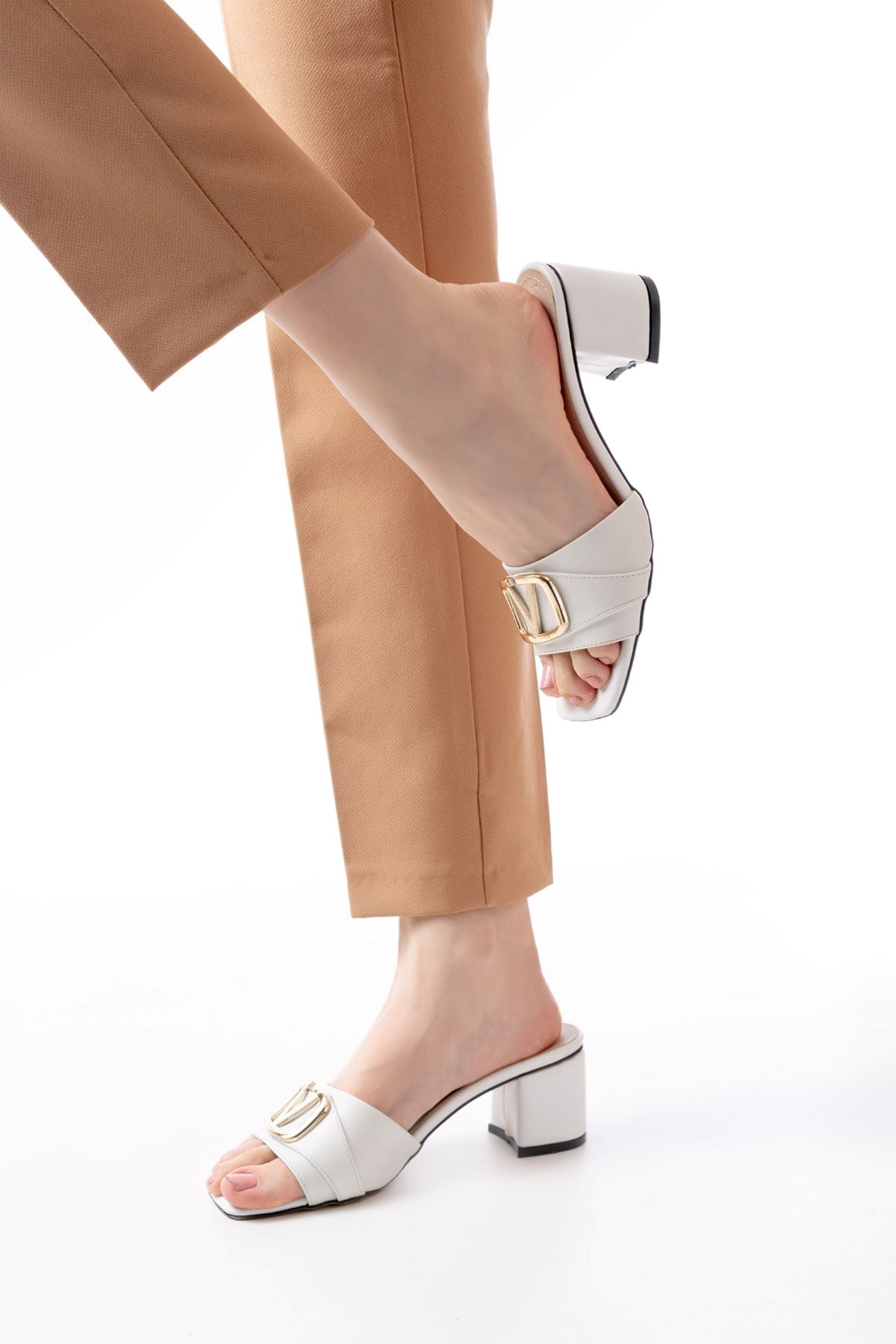 Kadın Bonita Topuklu Terlik MR5058