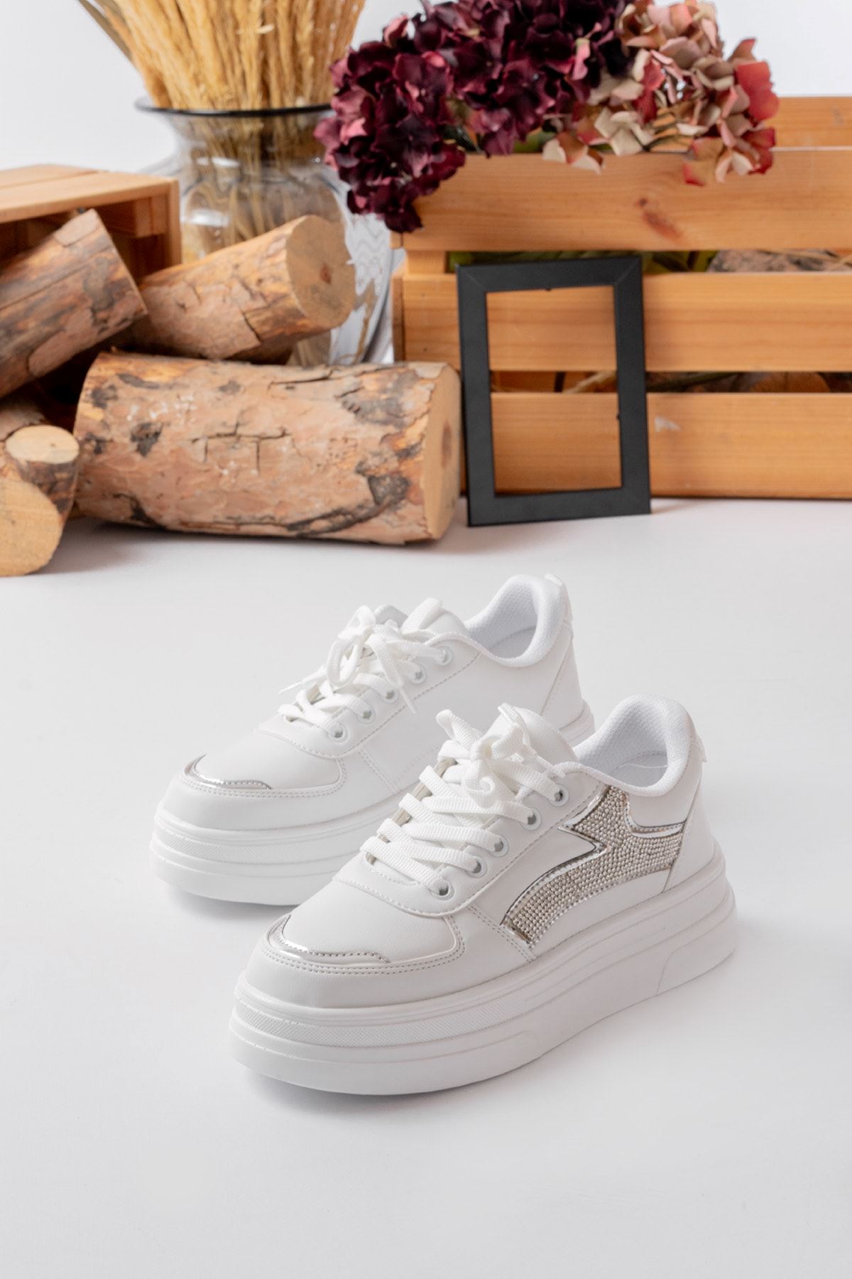 Garantili Armando Günlük Ortopedik Kadın Sneaker Spor Ayakkabı MR5024