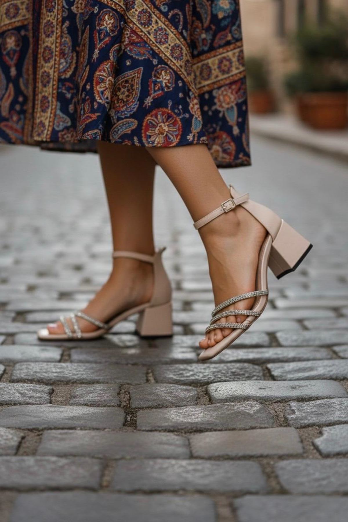 Kadın Liza Taşlı Yeni Sezon Abiye Ayakkabı