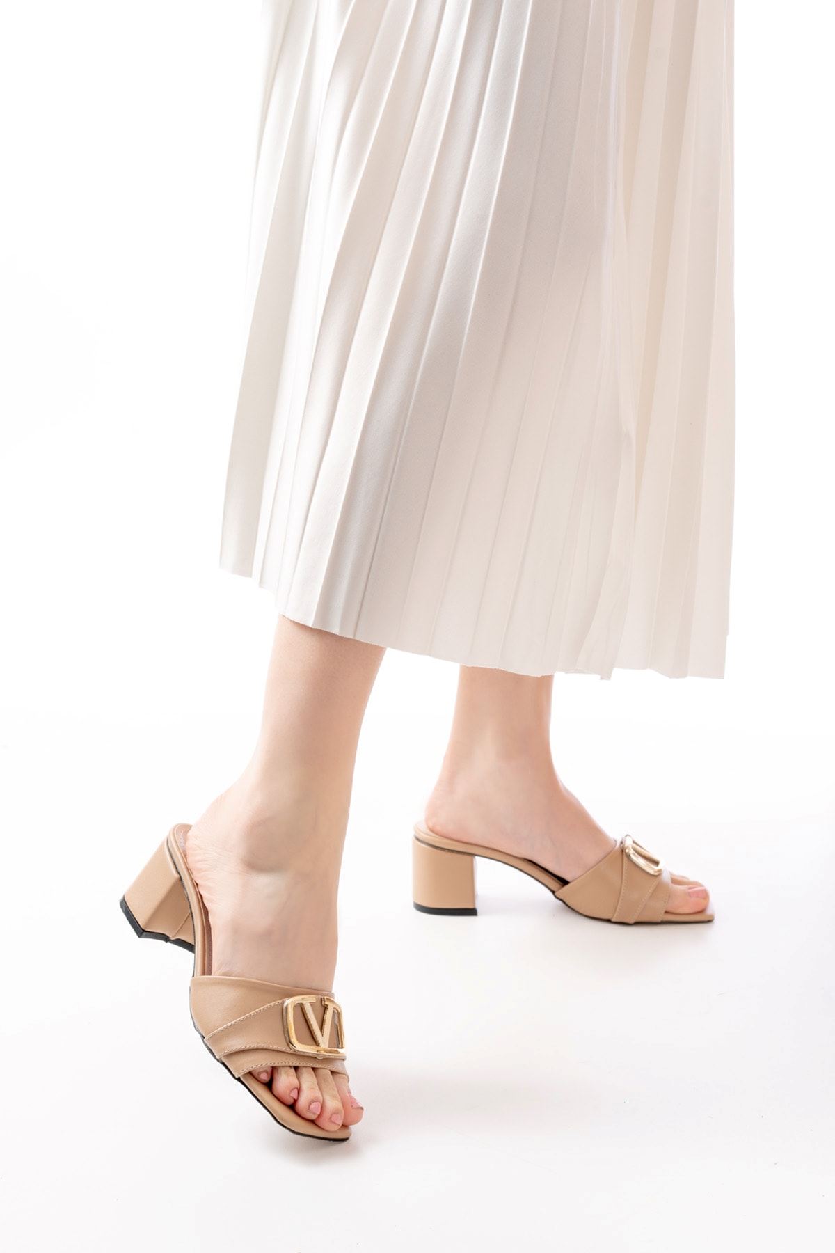 Kadın Bonita Topuklu Terlik MR5058