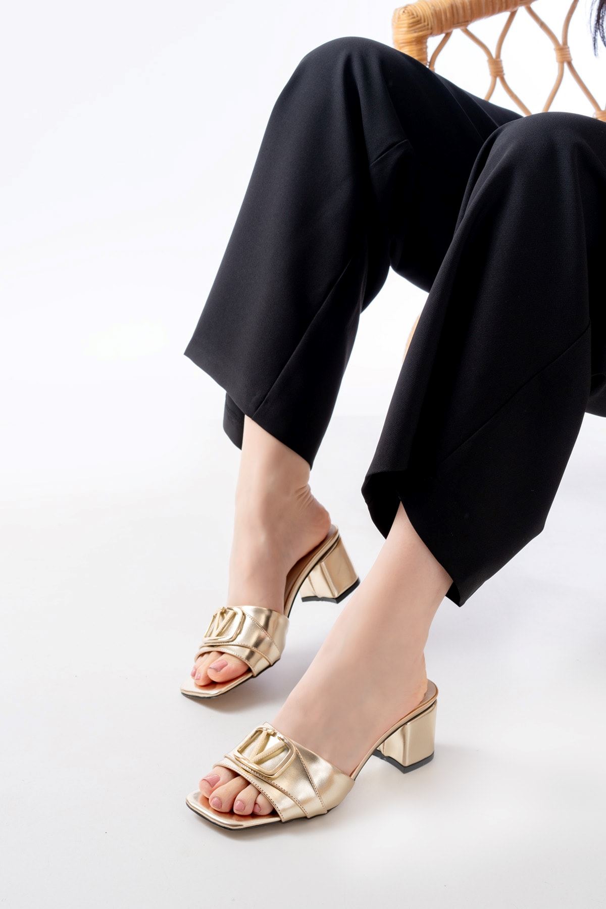 Kadın Bonita Topuklu Terlik MR5058