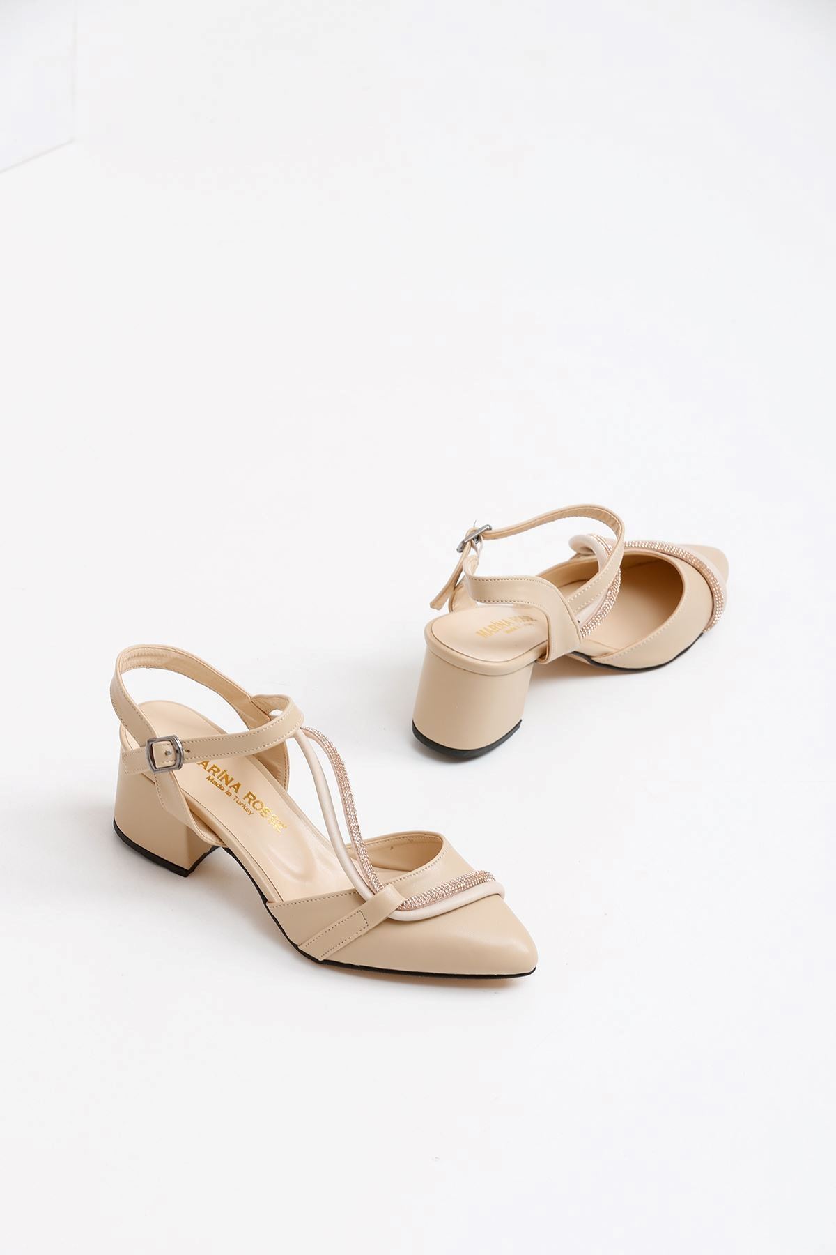 Kadın Riya Cilt Klasik Topuklu Ayakkabı MR5151