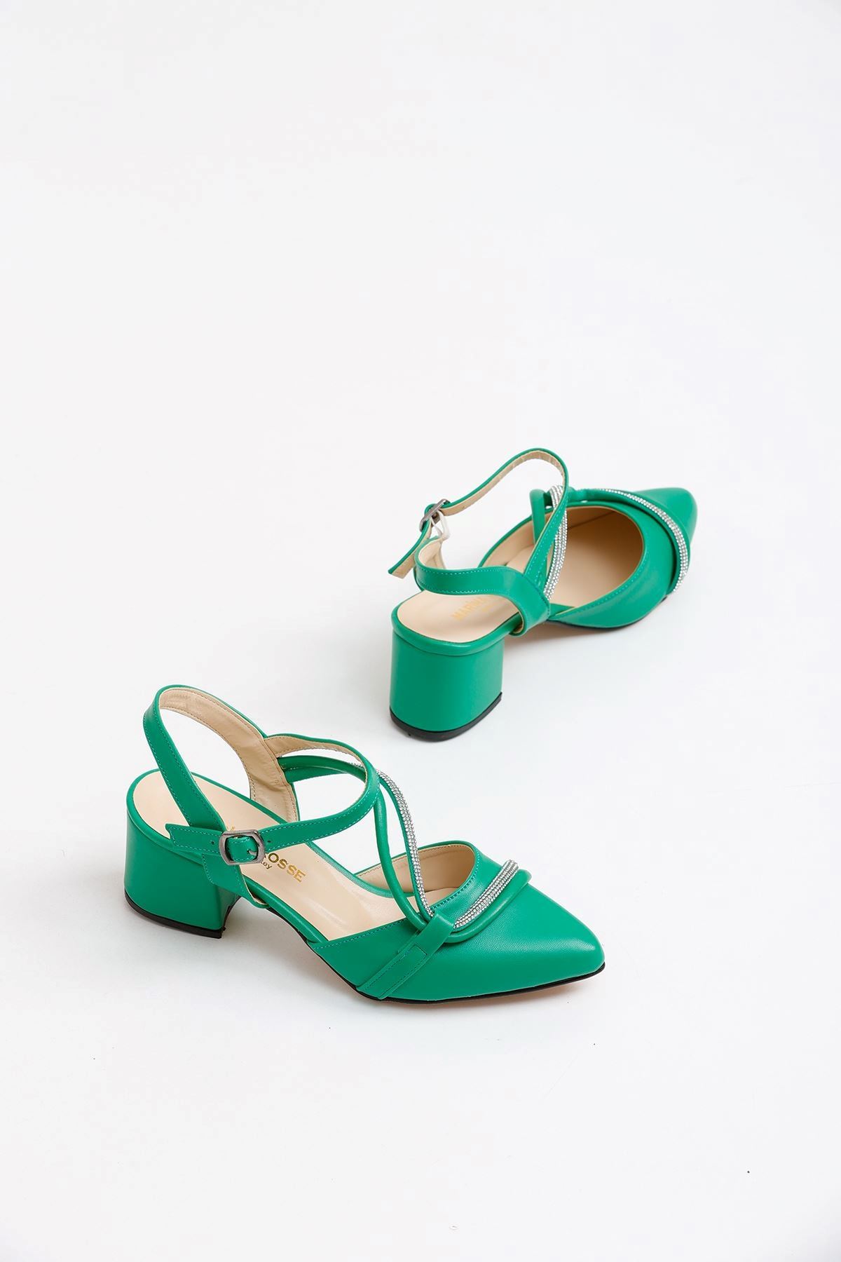 Kadın Riya Cilt Klasik Topuklu Ayakkabı MR5151