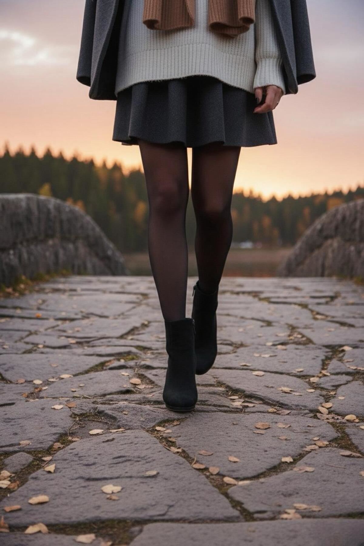 Kadın Liva Düz Topuklu Kısa Bot MR5112