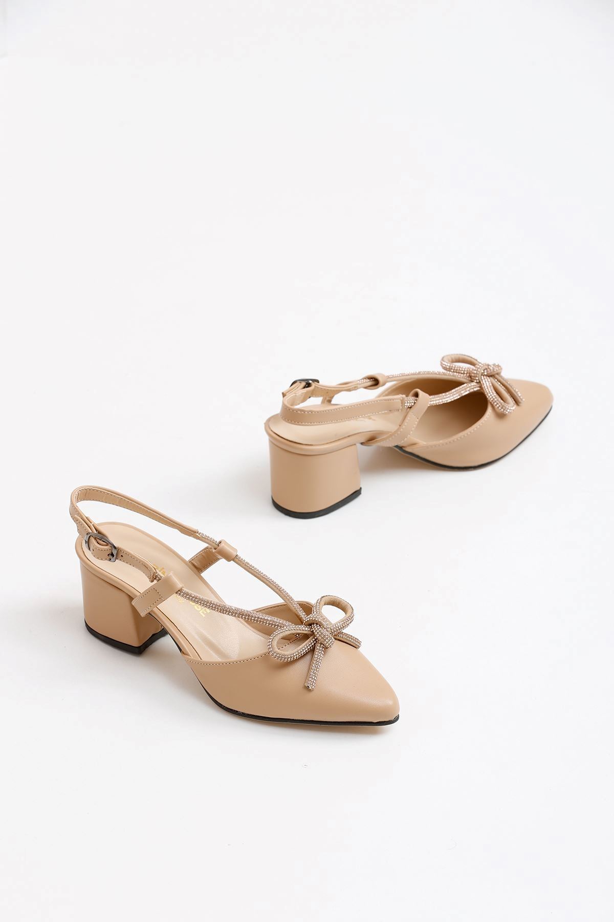Kadın Diana Cilt Klasik Topuklu Ayakkabı MR5072