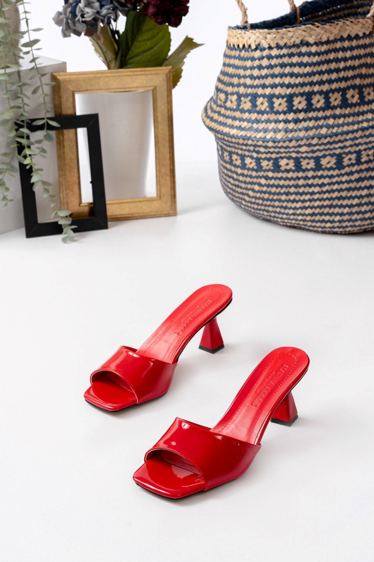 Kadın Lena Metalik Zara Cilt Terlik MR5107