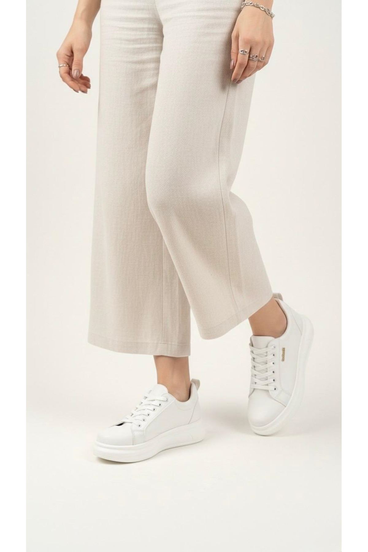 Kadın Less Kalın Tabanlı Ortopedik Günlük Sneaker