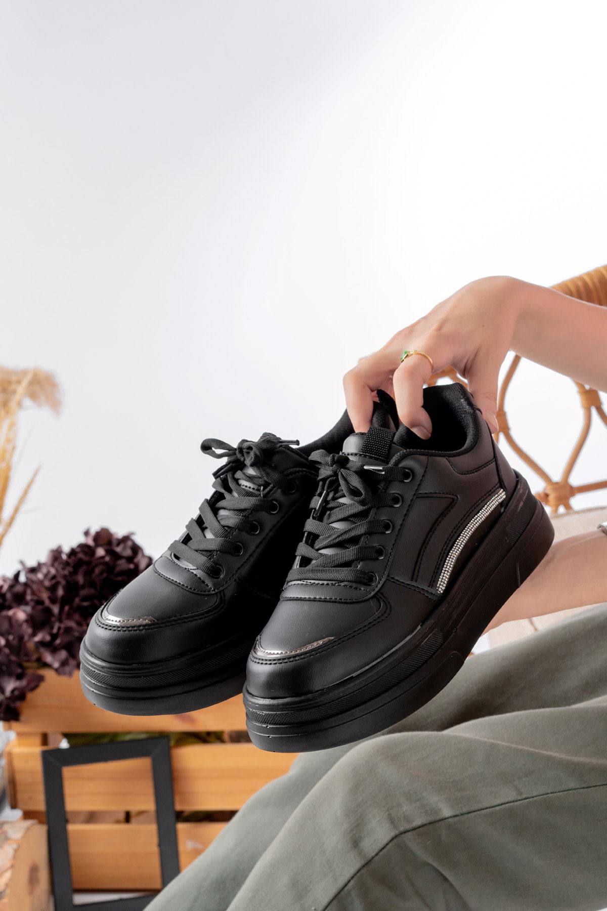 Garantili Elinda Günlük Ortopedik Kadın Sneaker Spor Ayakkabı MR5025