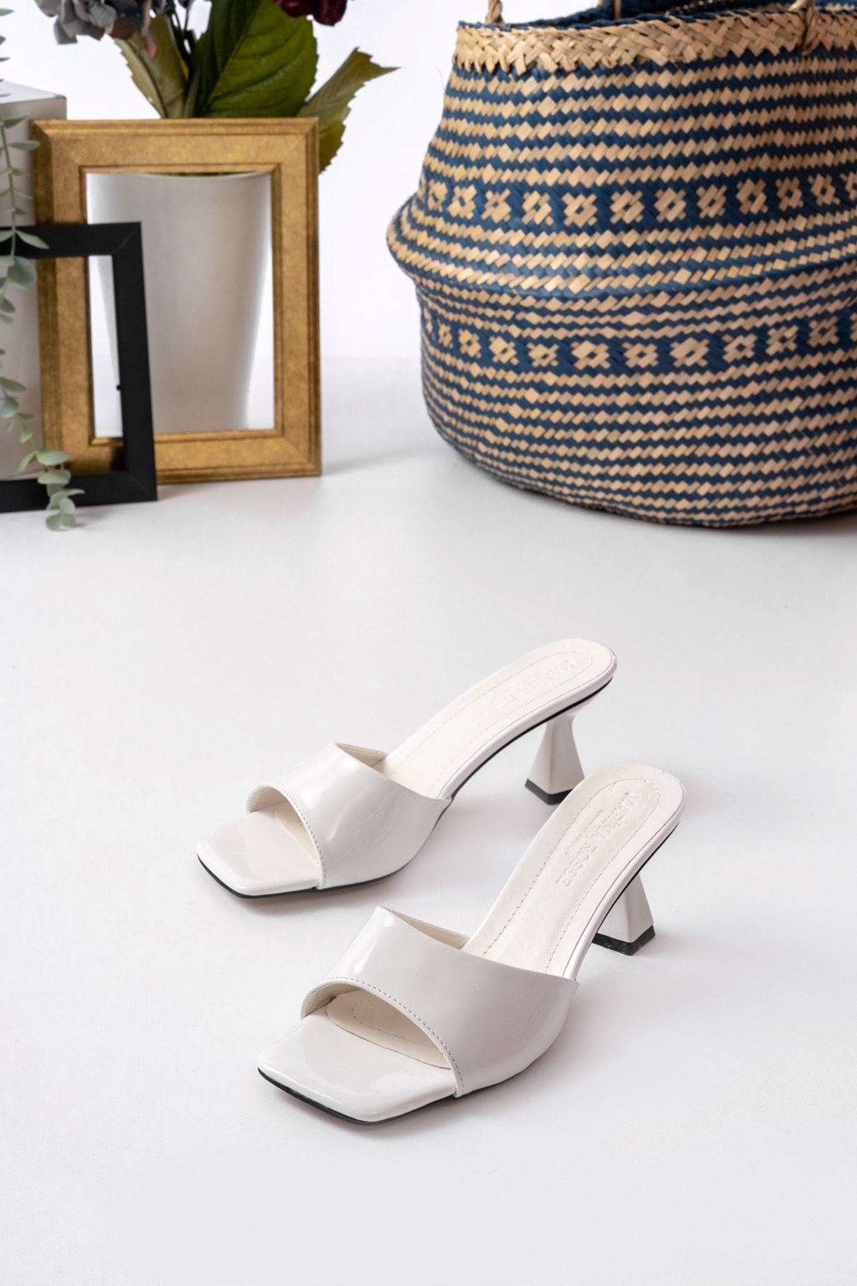 Kadın Lena Metalik Zara Cilt Terlik MR5107