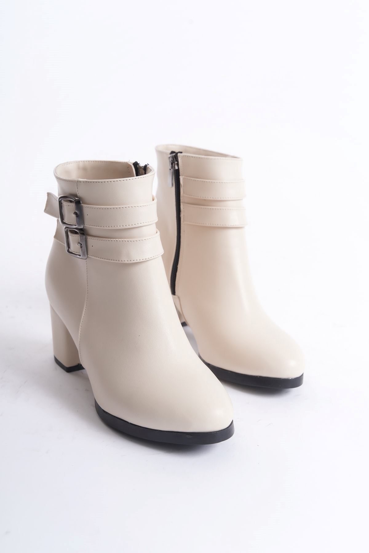 Kadın Hermina Çift Tokalı Kısa Bot MR5092