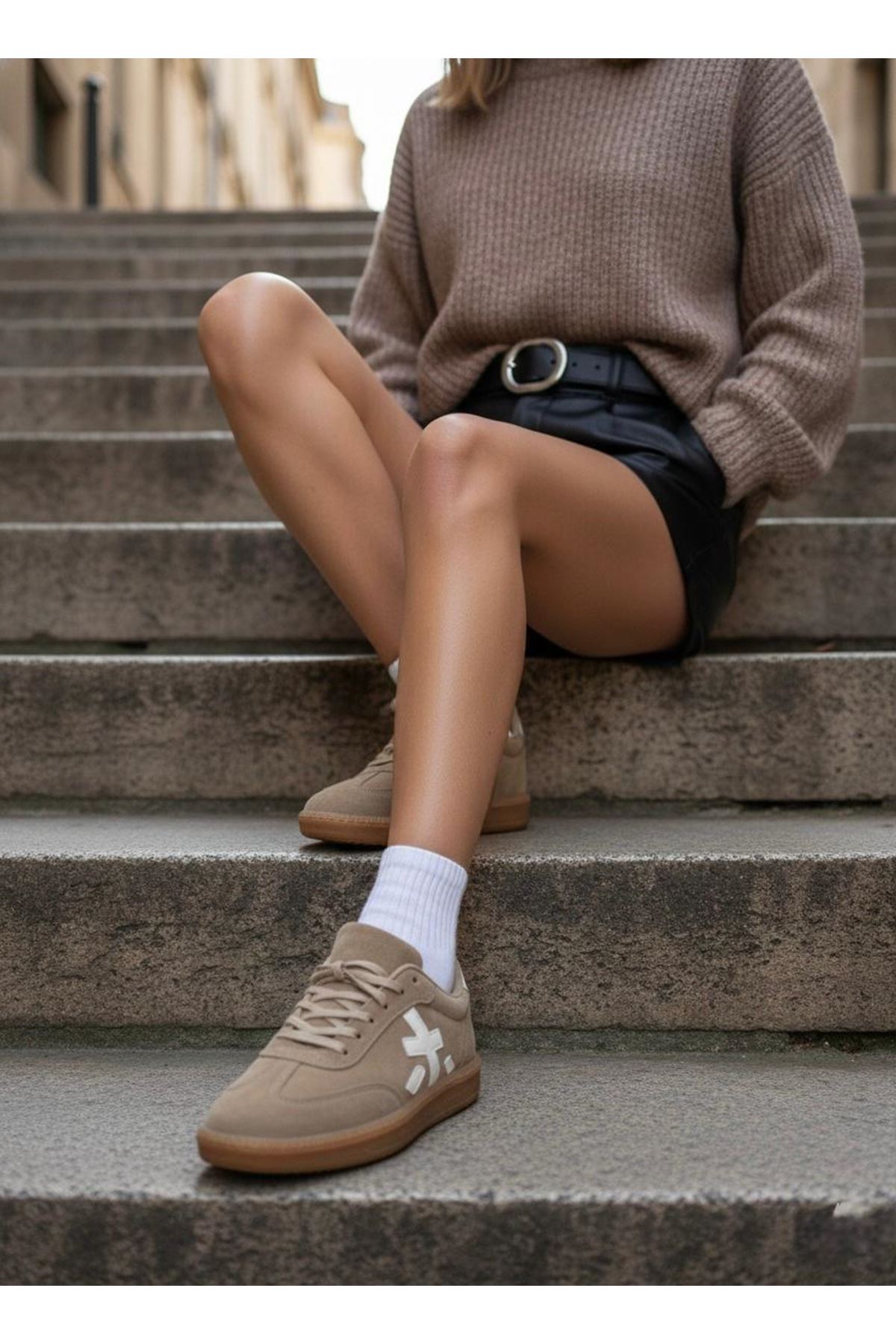 Kadın Sanda Günlük Ortopedik Rahat Taban Sneaker MR5163