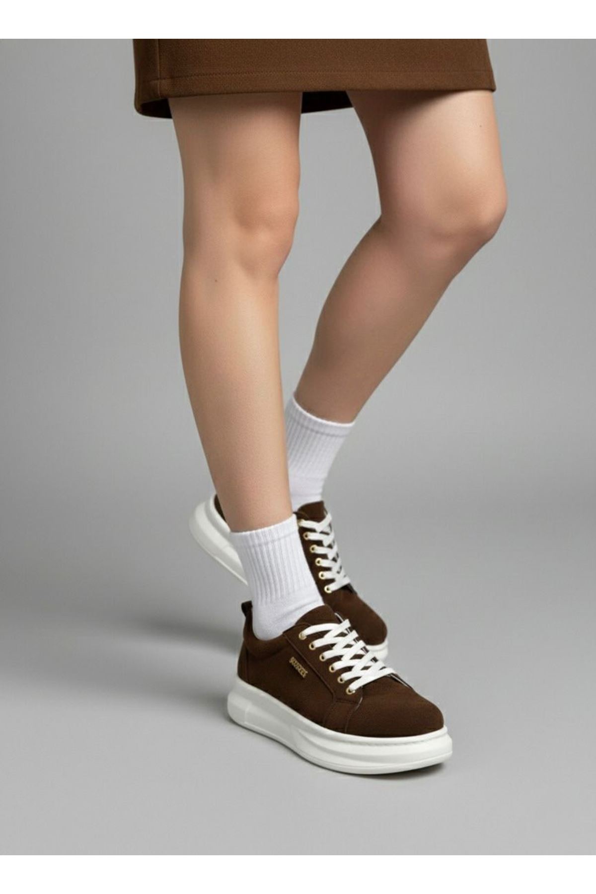 Kadın Less Kalın Tabanlı Ortopedik Günlük Sneaker