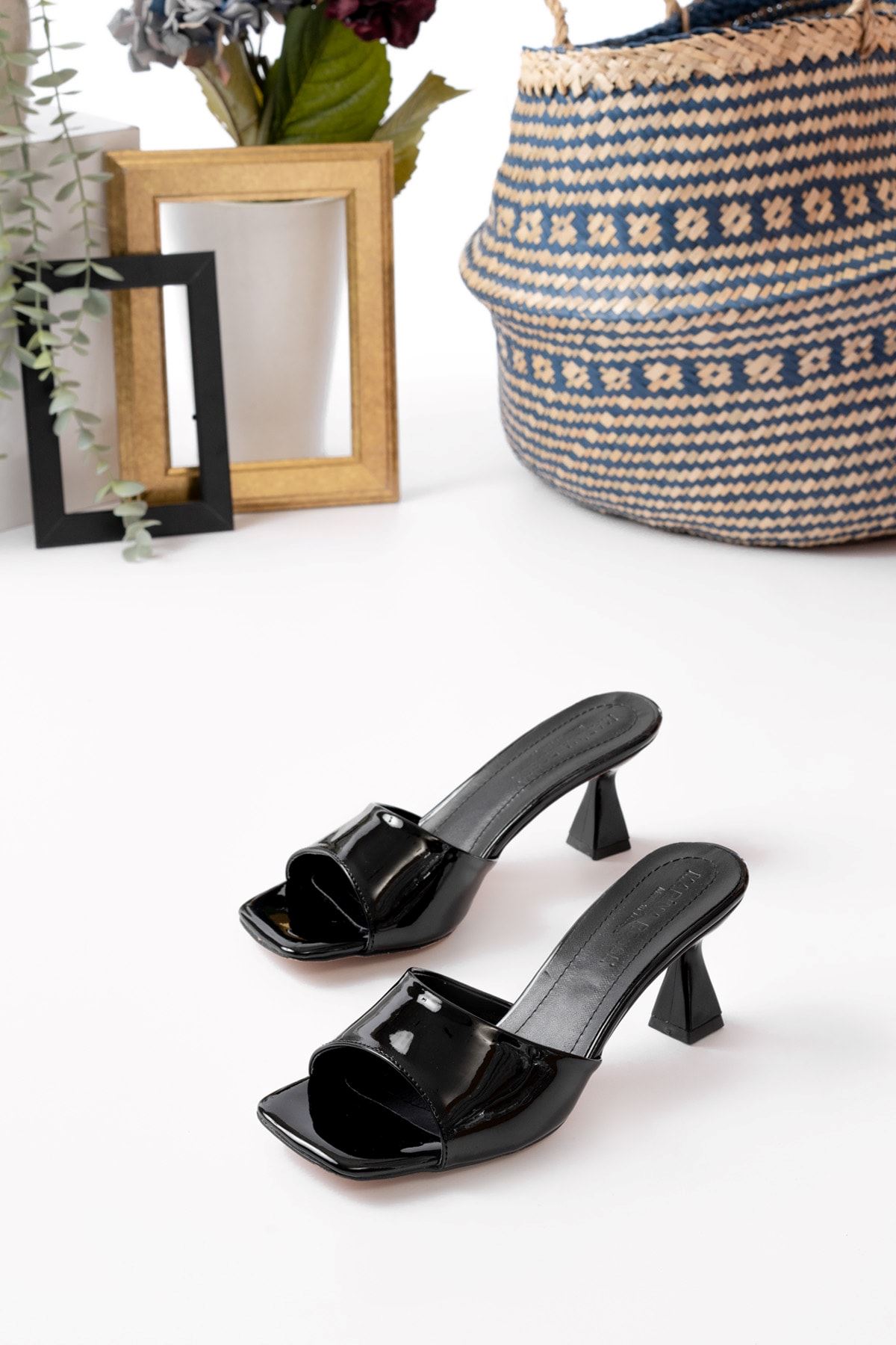 Kadın Lena Metalik Zara Cilt Terlik MR5107