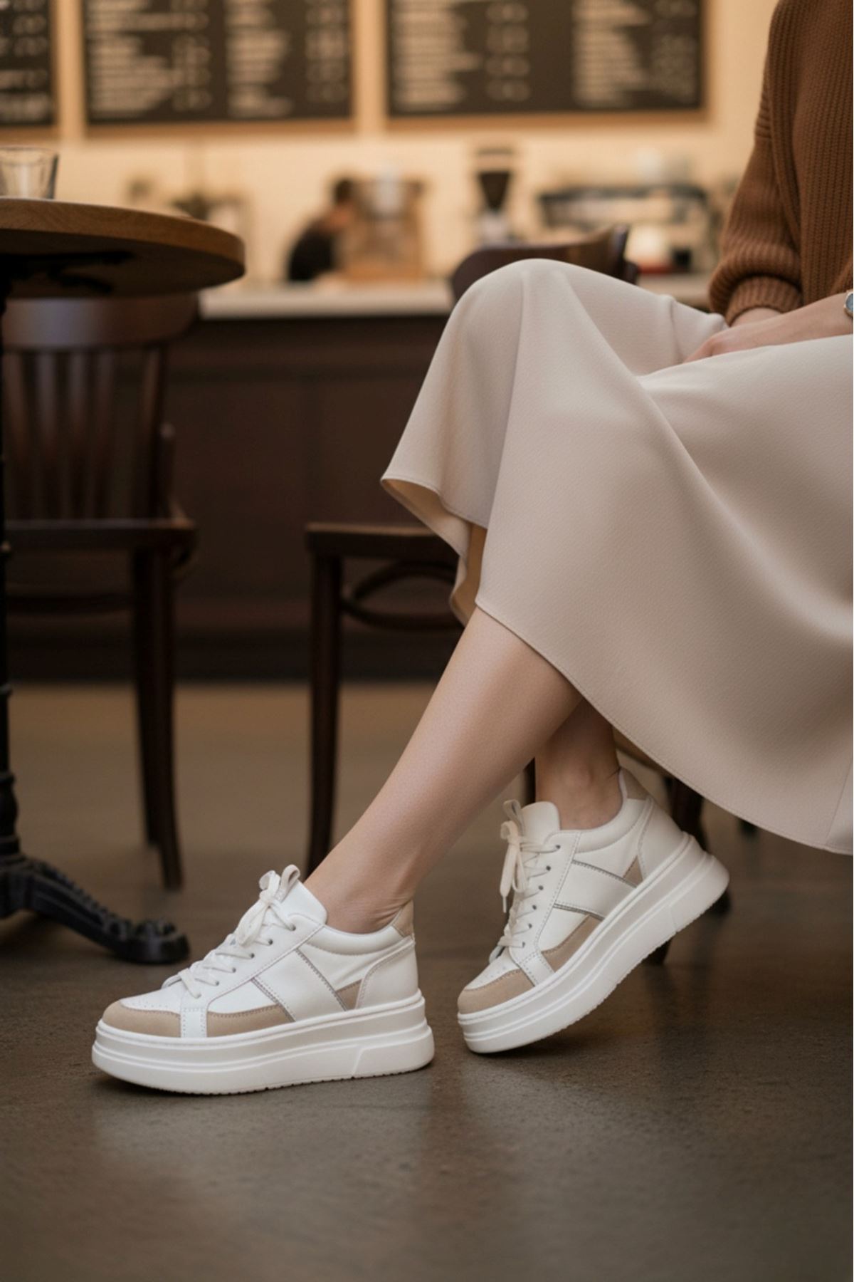 Garantili Tetra Günlük Ortopedik Kadın Sneaker Spor Ayakkabı MR5026