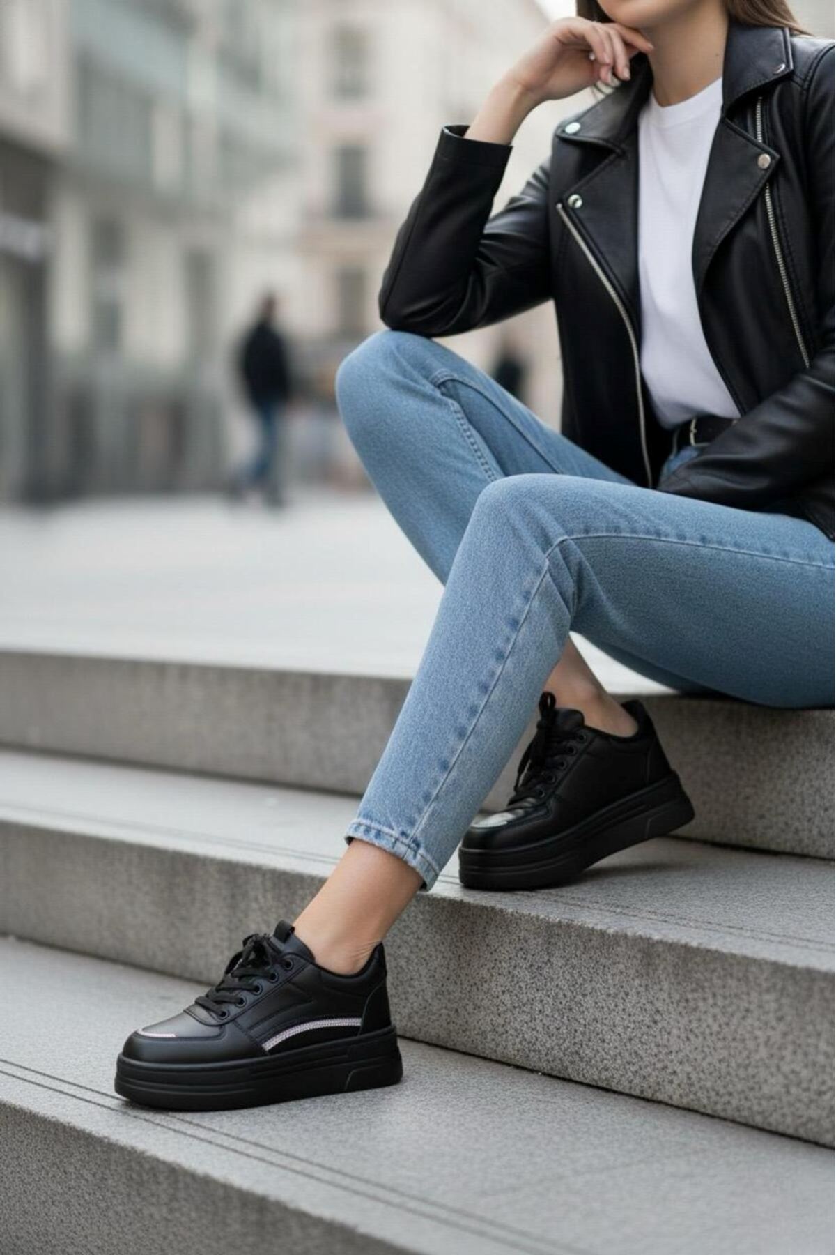 Garantili Elinda Günlük Ortopedik Kadın Sneaker Spor Ayakkabı MR5025
