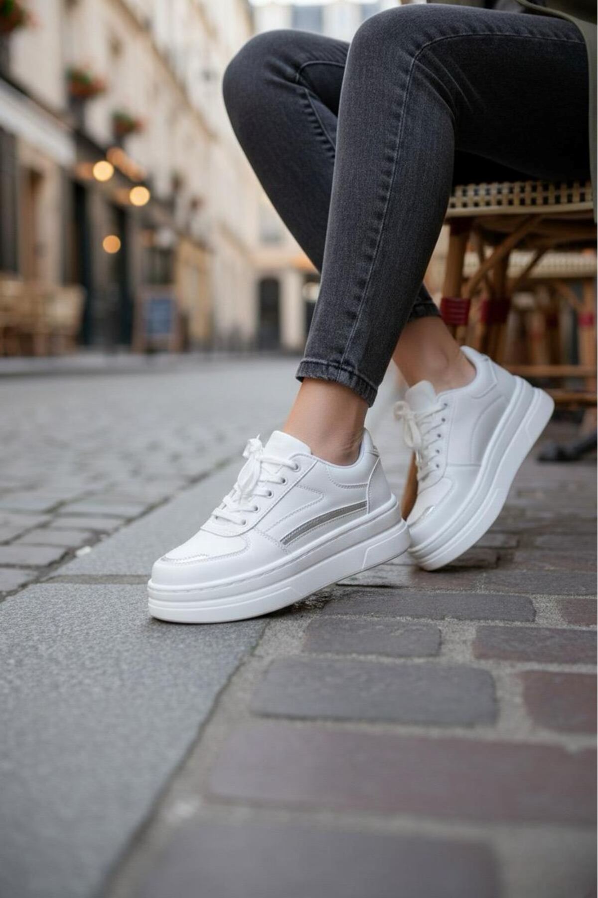 Garantili Elinda Günlük Ortopedik Kadın Sneaker Spor Ayakkabı MR5025