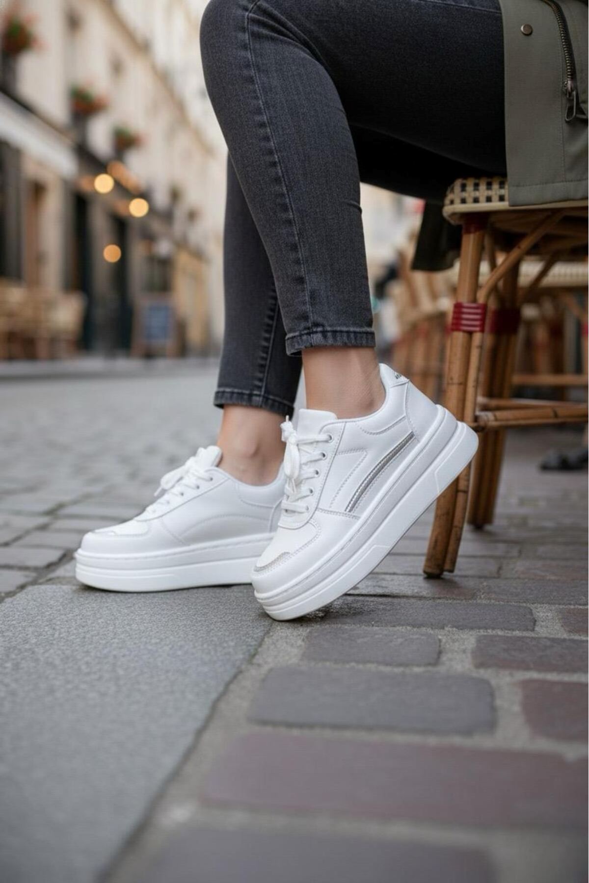 Garantili Elinda Günlük Ortopedik Kadın Sneaker Spor Ayakkabı MR5025