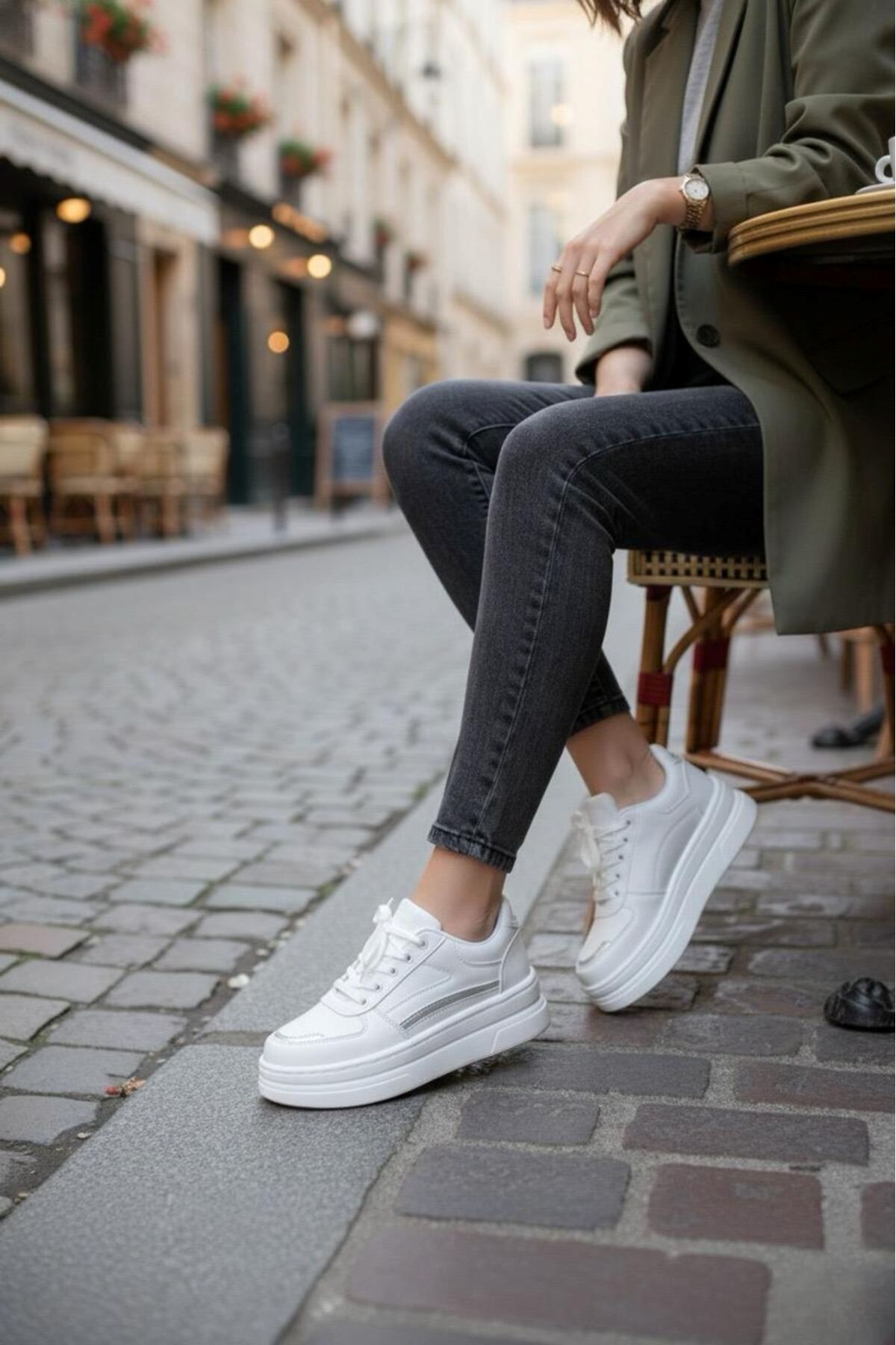 Garantili Elinda Günlük Ortopedik Kadın Sneaker Spor Ayakkabı MR5025