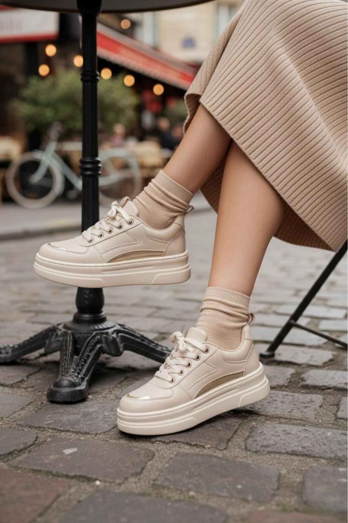Garantili Elinda Günlük Ortopedik Kadın Sneaker Spor Ayakkabı MR5025