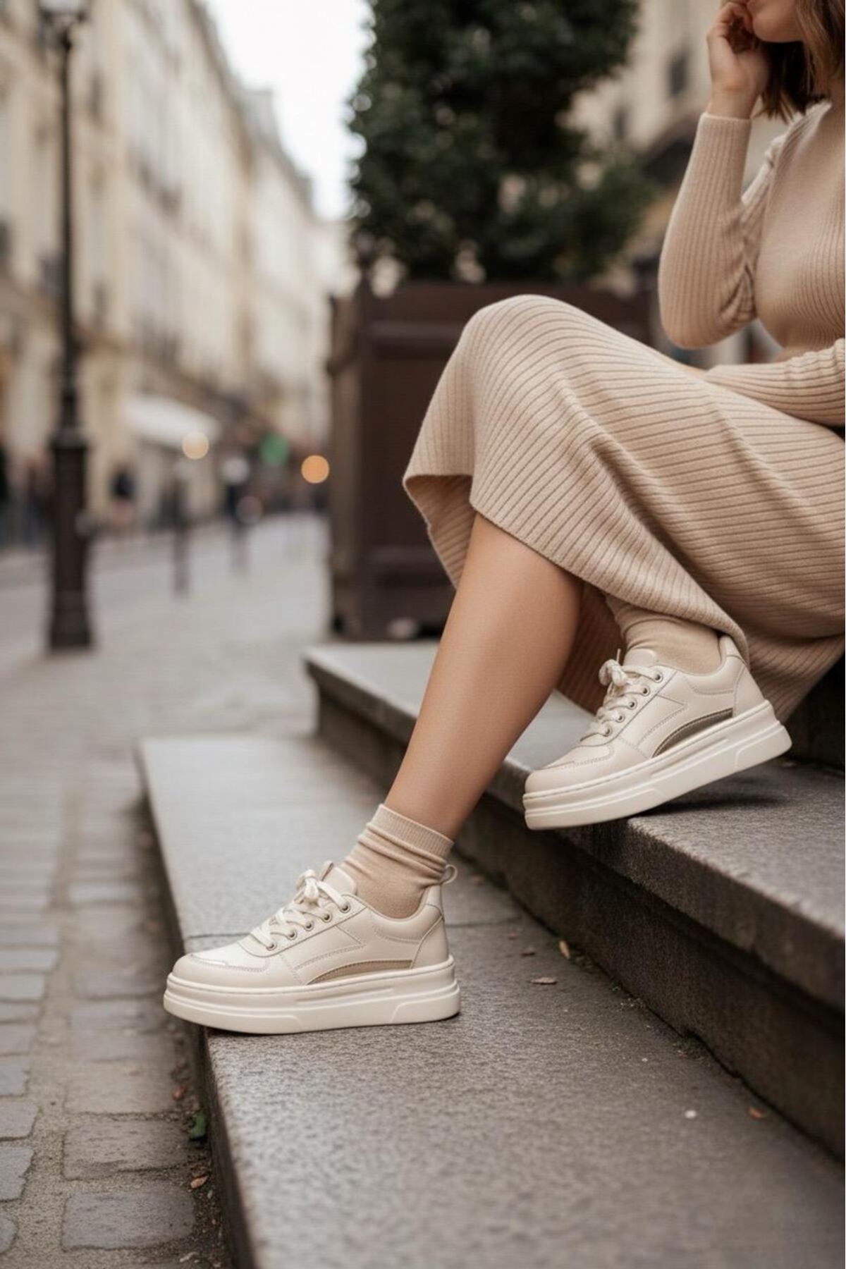 Garantili Elinda Günlük Ortopedik Kadın Sneaker Spor Ayakkabı MR5025