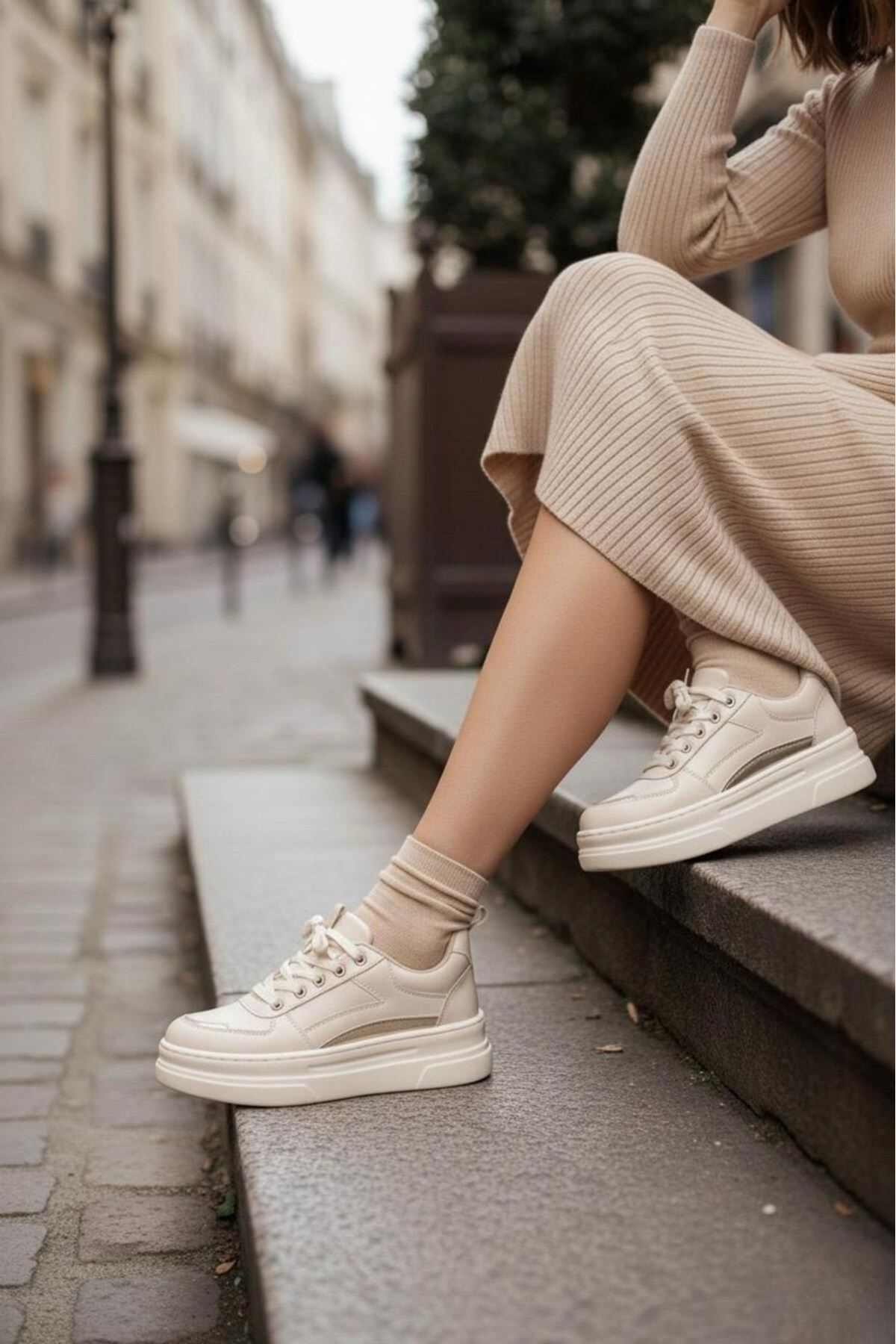 Garantili Elinda Günlük Ortopedik Kadın Sneaker Spor Ayakkabı MR5025