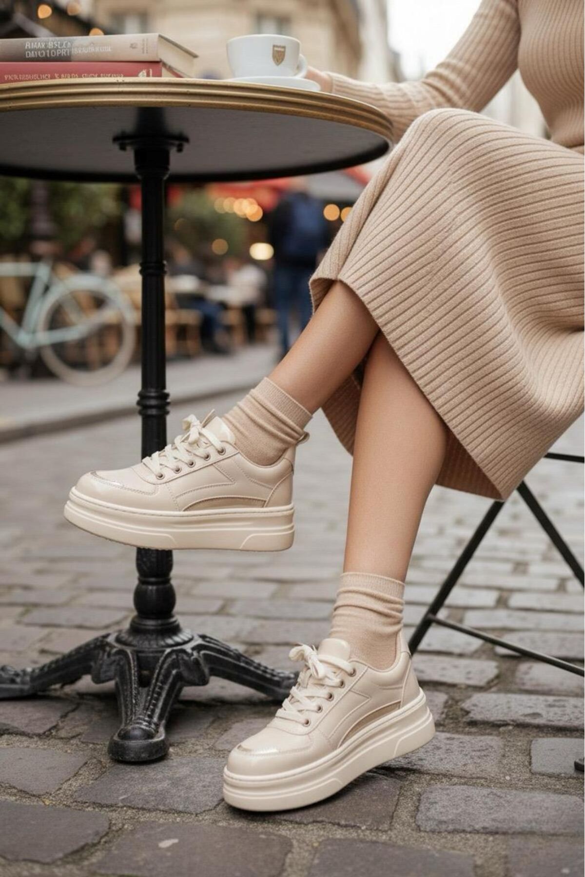 Garantili Elinda Günlük Ortopedik Kadın Sneaker Spor Ayakkabı MR5025