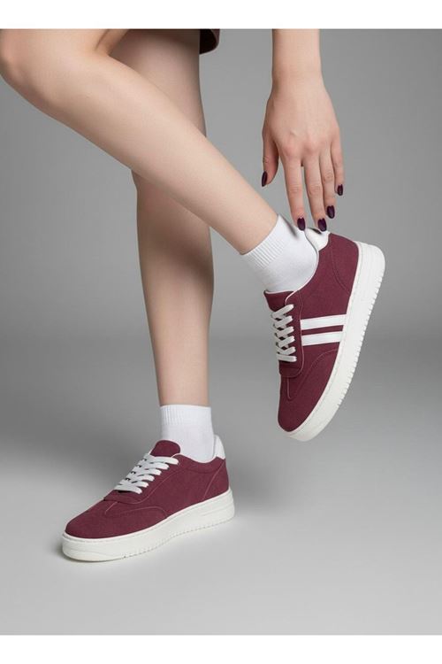 Kadın Mona Bağcıklı Ortopedik  Hafif Taban Günlük Sneaker
