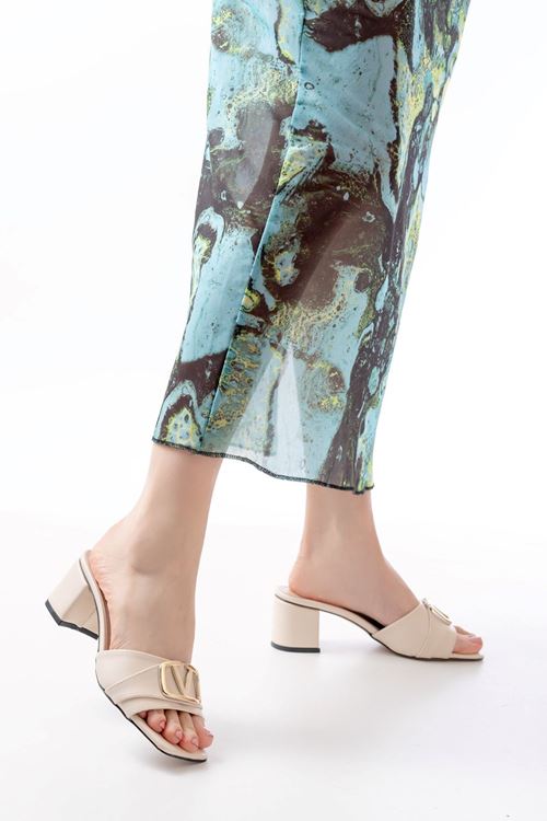 Kadın Bonita Topuklu Terlik MR5058