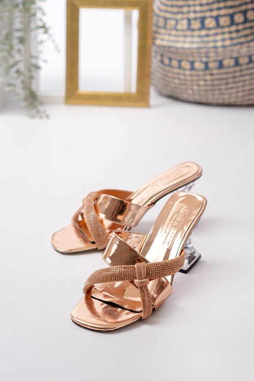 Kadın Mabelle Şeffaf Topuklu Terlik MR5124