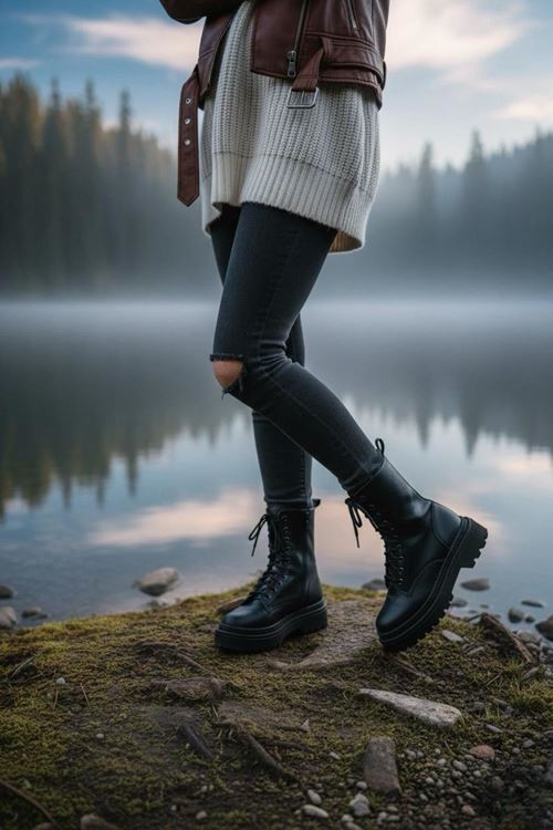 Kadın Olivia Postal Kalın Taban Bot MR5142