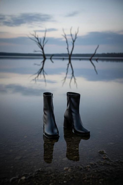 Kadın Rozi Küt Burunlu Topuklu Streç Bot MR5158