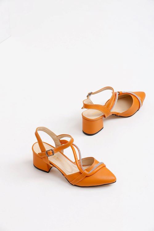 Kadın Riya Cilt Klasik Topuklu Ayakkabı MR5151