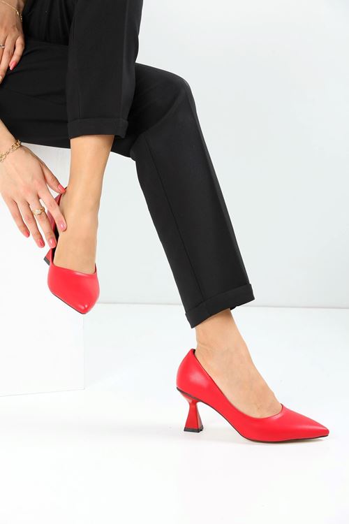 Kadın Bena Topuklu Ayakkabı Şampanya Stıletto MR5051