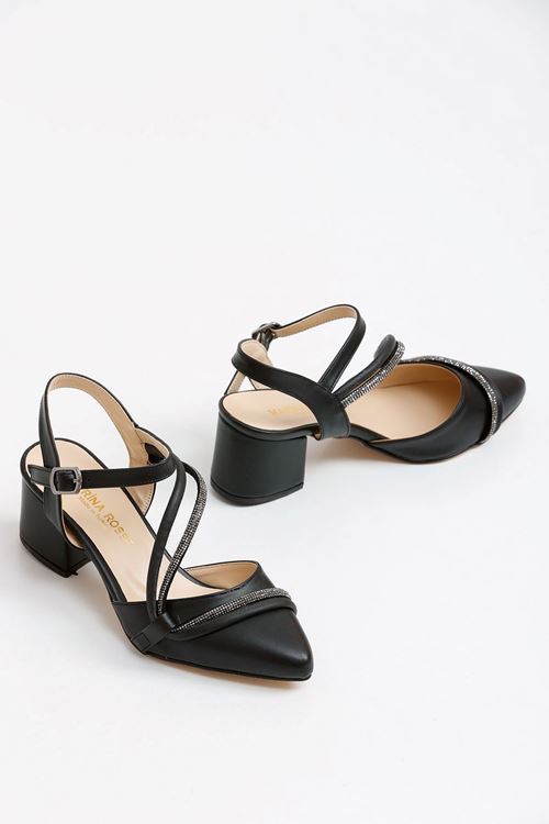 Kadın Riya Cilt Klasik Topuklu Ayakkabı MR5151