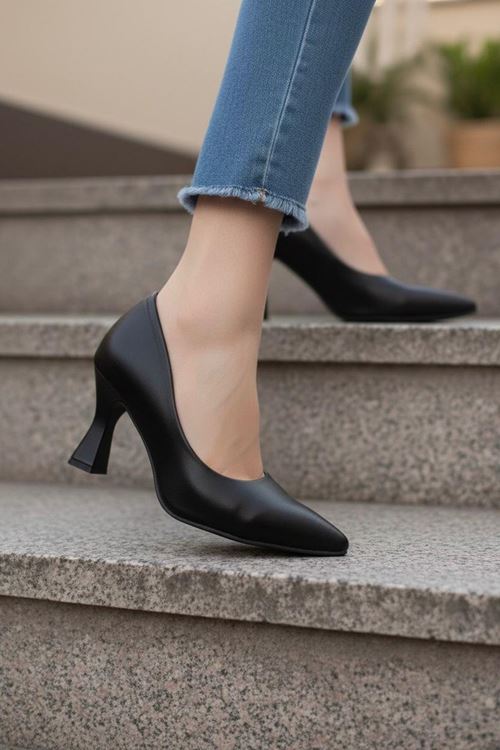 Kadın Bena Topuklu Ayakkabı Şampanya Stıletto MR5051