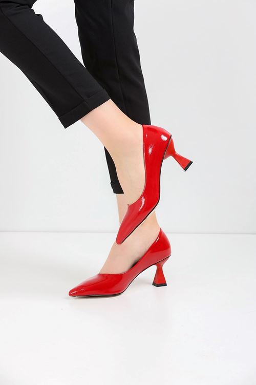 Kadın Bena Topuklu Ayakkabı Şampanya Stıletto MR5051