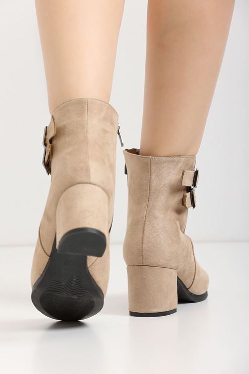 Kadın Hermina Çift Tokalı Kısa Bot MR5092