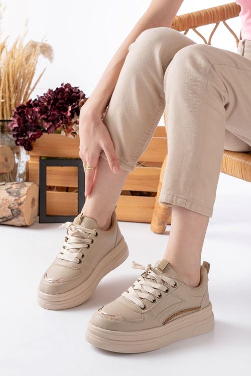 Garantili Elinda Günlük Ortopedik Kadın Sneaker Spor Ayakkabı MR5025