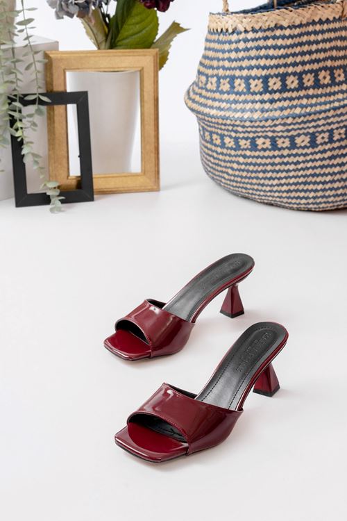 Kadın Lena Metalik Zara Cilt Terlik MR5107