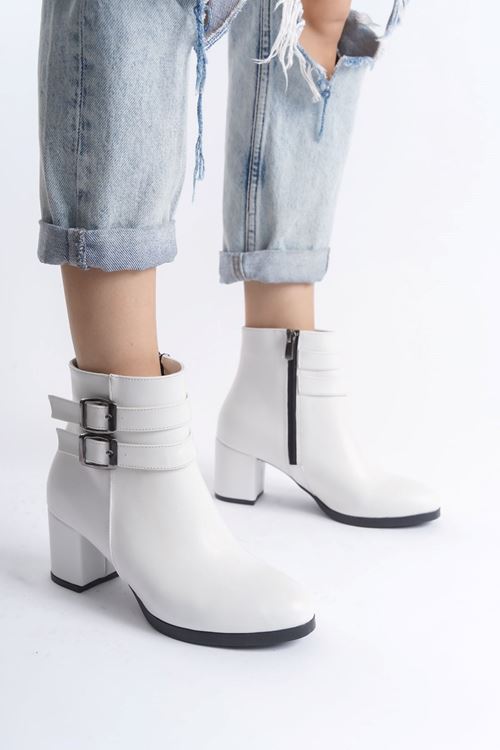 Kadın Hermina Çift Tokalı Kısa Bot MR5092