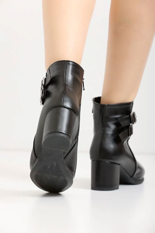 Kadın Hermina Çift Tokalı Kısa Bot MR5092