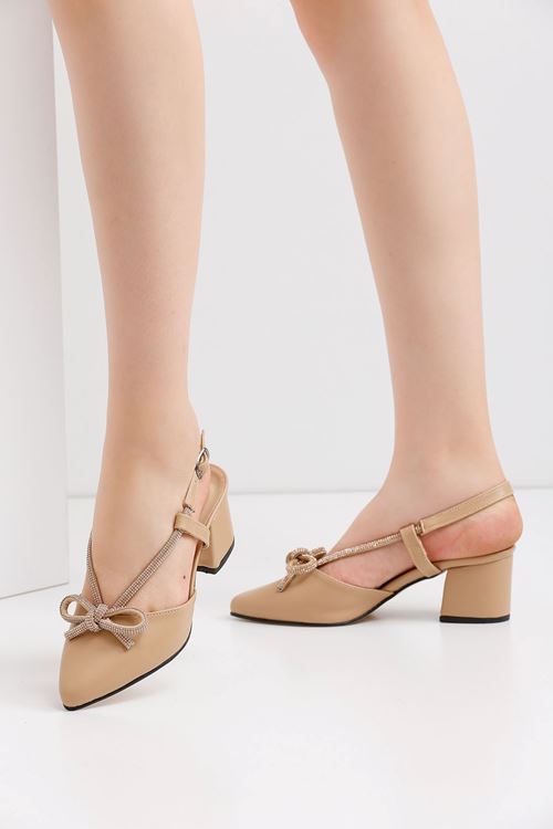 Kadın Diana Cilt Klasik Topuklu Ayakkabı MR5072