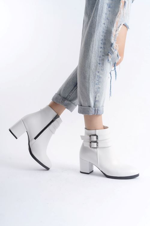 Kadın Hermina Çift Tokalı Kısa Bot MR5092