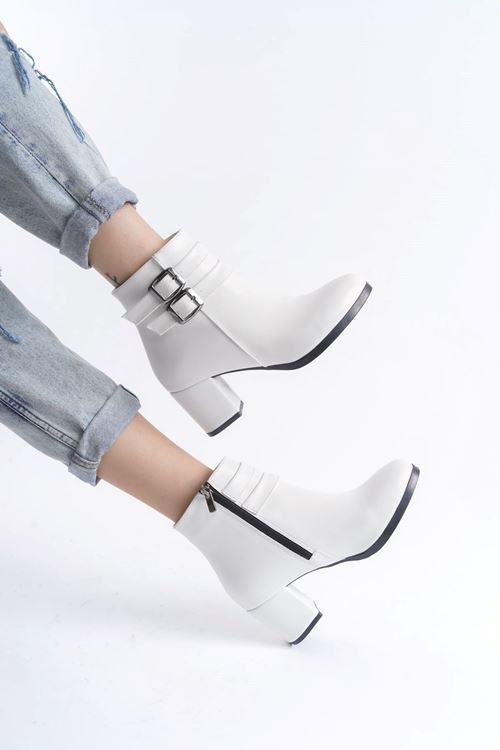 Kadın Hermina Çift Tokalı Kısa Bot MR5092