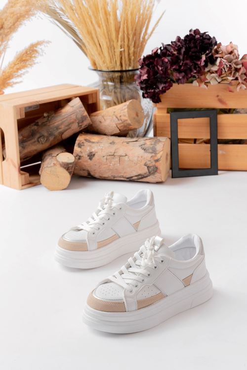 Garantili Tetra Günlük Ortopedik Kadın Sneaker Spor Ayakkabı MR5026