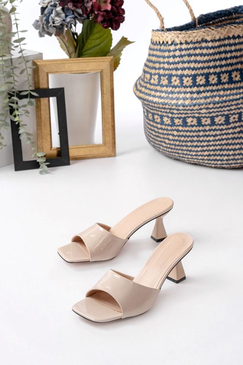 Kadın Lena Metalik Zara Cilt Terlik MR5107