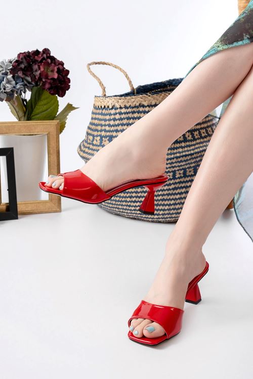 Kadın Lena Metalik Zara Cilt Terlik MR5107