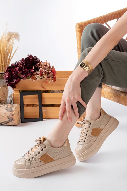 Garantili Tetra Günlük Ortopedik Kadın Sneaker Spor Ayakkabı MR5026