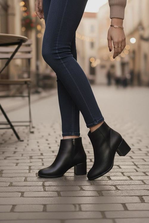 Kadın Liva Düz Topuklu Kısa Bot MR5112