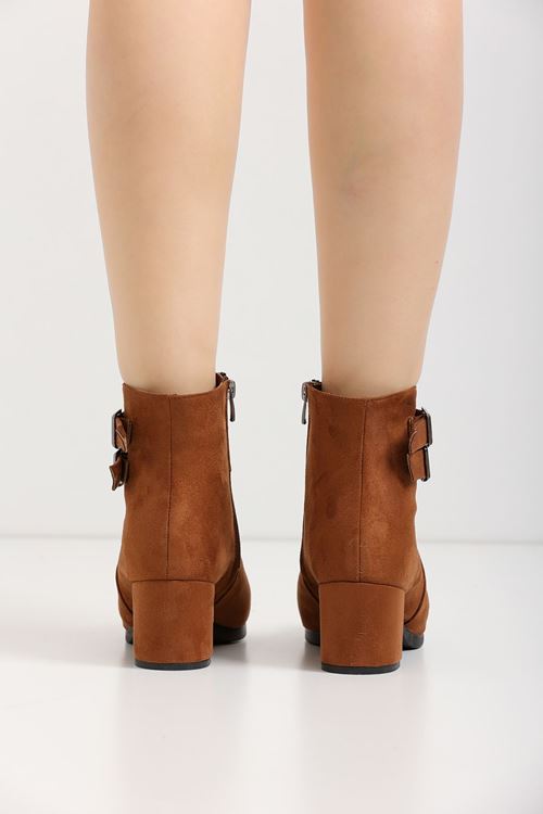 Kadın Hermina Çift Tokalı Kısa Bot MR5092